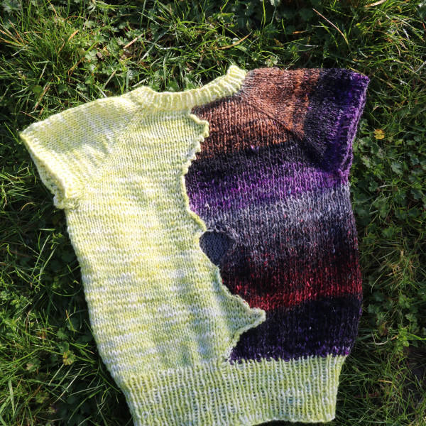 Holey tee - lime green